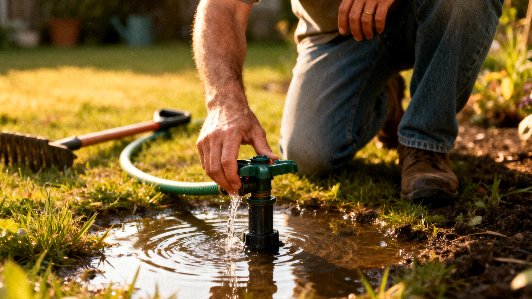 Automatischer Rasensprenger"