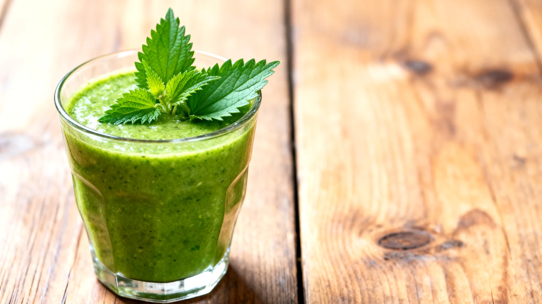 Brennnessel-Birnen-Smoothie mit Petersilienwurzel"